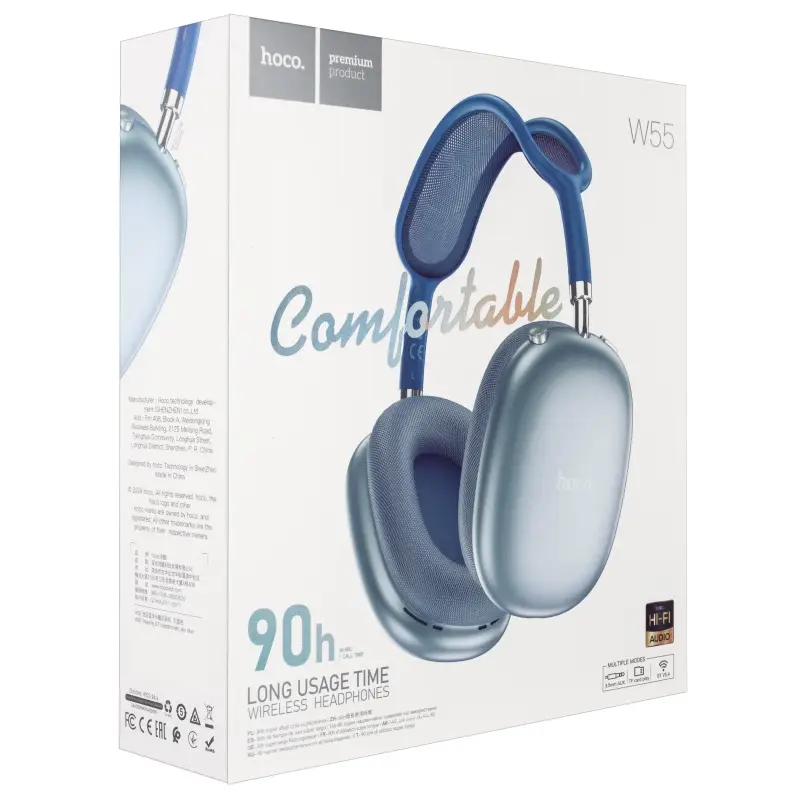 Наушники Wireless Headphones W55 HOCO Sky Blue
