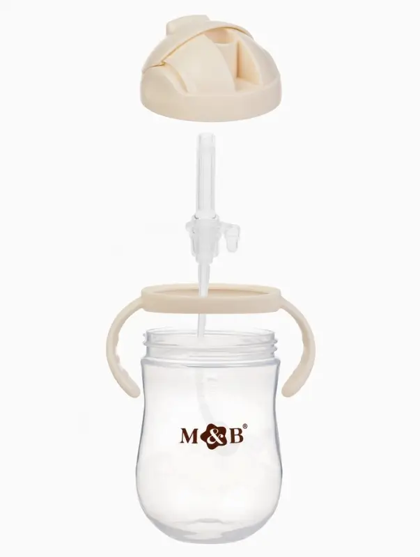 Поильник детский непроливайка с трубочкой M&B, 300 мл.
