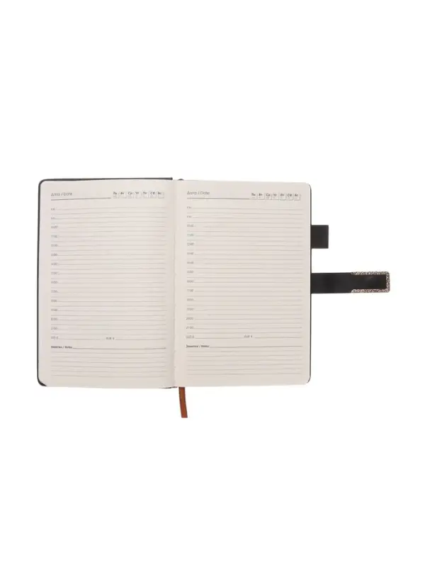 Ежедневник недатированный формат А5, с хлястиком, 144л, линия, пвх, Черный Ежедневник недатированный формат А5, с хлястиком, 144л, линия, пвх, Черный