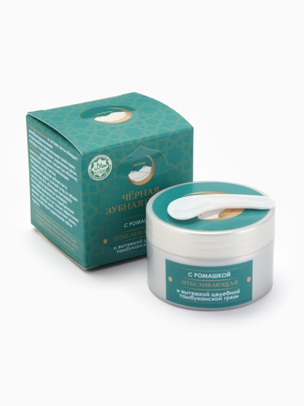 Паста зубная черная с Ромашкой,"GoryStepy", 50 мл
