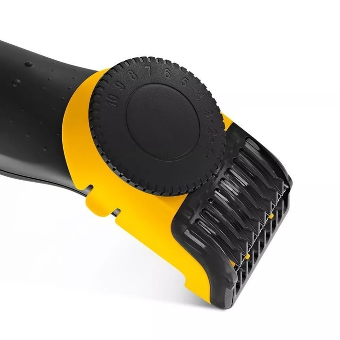 Триммер для волос Kitfort KT-3124-1, для бороды/усов, от АКБ, чёрно-жёлтый Триммер для волос Kitfort KT-3124-1, для бороды/усов, от АКБ, чёрно-жёлтый