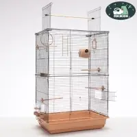 Клетка для птиц &laquo;Пижон&raquo; №104-Б, разборная, 58&times;40&times;65.4 см, 2 секции, бежевая