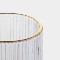 Набор стаканов 6 шт, 400 мл, золотой обод