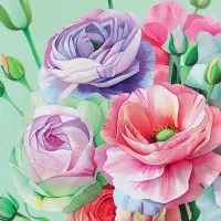 Пакет подарочный "Весенний букет" ламинированный 18 х 22,3 х 10 см