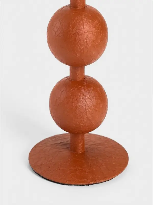 Подсвечник на 1 свечу &laquo;Бисквит&raquo;, с 2 сферами, 8.5&times;8.5&times;18 &plusmn; 1 см