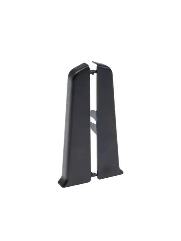 Торцевые заглушки для плинтуса &laquo;Деконика&raquo;, пара, 85 мм, цвет 007 чёрный