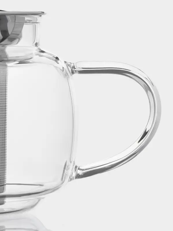 Чайник заварочный Magistro &laquo;Калиопа&raquo;, 350 мл, с металлическим ситом и крышкой, стекло, прозрачный