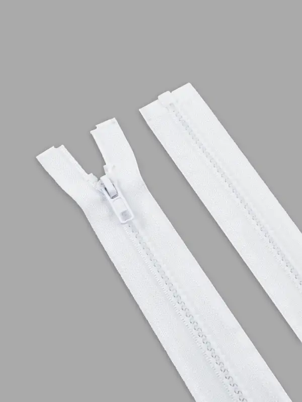 Молния &laquo;Трактор&raquo;, №5, разъёмная, замок автомат, 60 см, белая