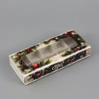 Коробка подарочная под 10 конфет &laquo;С Новым годом!&raquo;, 9.8&times;22&times;3.5 см