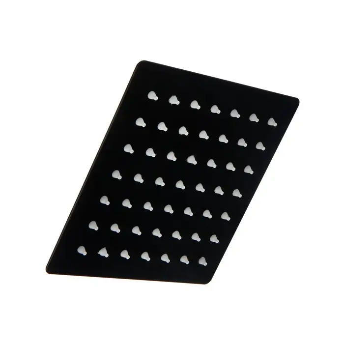 Лейка стационарная ZEIN Z2350, квадратная, 15&times;15 см, 1 режим, нержавеющая сталь, черная