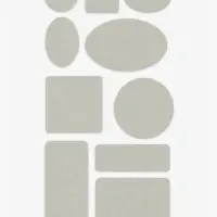 Заплатки клеевые, искусственная кожа, лист 9.6&times;19 см, серые