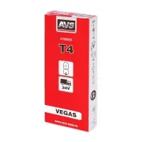 Лампа AVS Vegas 24V.T4(BA9S) BOX 10шт.