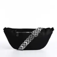 Сумка женская кросс-боди на молнии, 34&times;11&times;17 см, чёрная