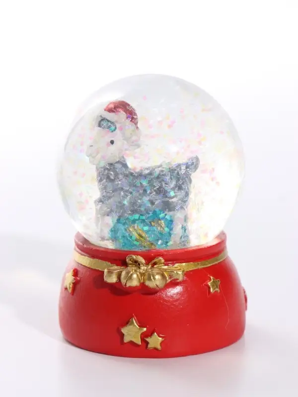 Снежный шар &laquo;Новогодний барашек&raquo;, d=4.5 см, 4.5&times;4.5&times;6.5 см, МИКС