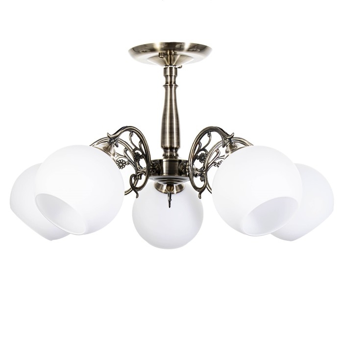 Люстра Люстра "Аурелия" 5x60Вт E27 античная бронза 60х60х30см.