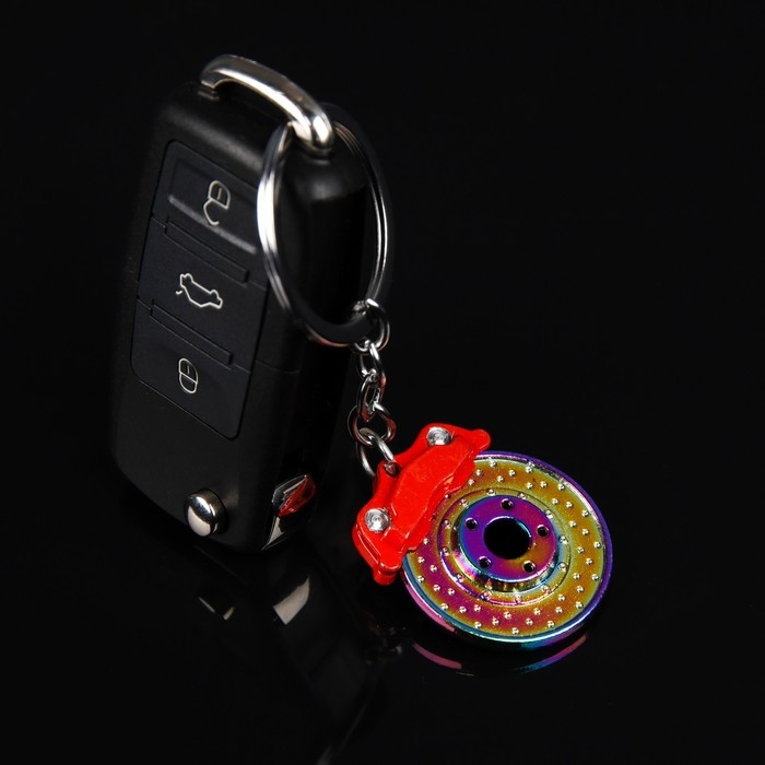 Брелок для ключей Cartage, тормозной диск, металл, перламутровый Брелок для ключей Cartage, тормозной диск, металл, перламутровый