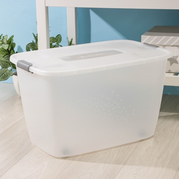 Бокс универсальный, на колёсиках, 56 л, 60×40×36 см, цвет МИКС Бокс универсальный, на колёсиках, 56 л, 60×40×36 см, цвет МИКС