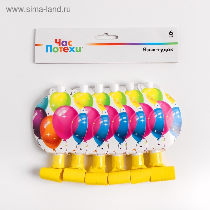 Язычки-гудки «Кристальные шары», набор 6 шт.