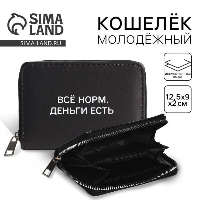 Кошелек женский &laquo;Деньги есть&raquo; 12,5х9х2 см