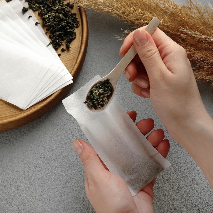 Фильтр-пакеты для заваривания чая  Фильтр-пакеты для заваривания чая "Эконом", для чайника, 50 шт., 5 х 12 см