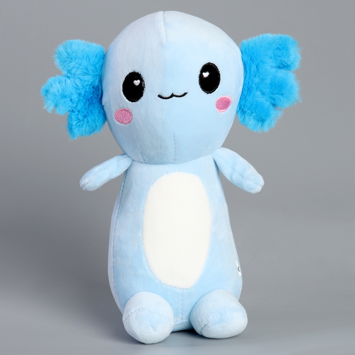 Мягкая игрушка «Аксолотль», 23 см, цвет голубой Мягкая игрушка «Аксолотль», 23 см, цвет голубой
