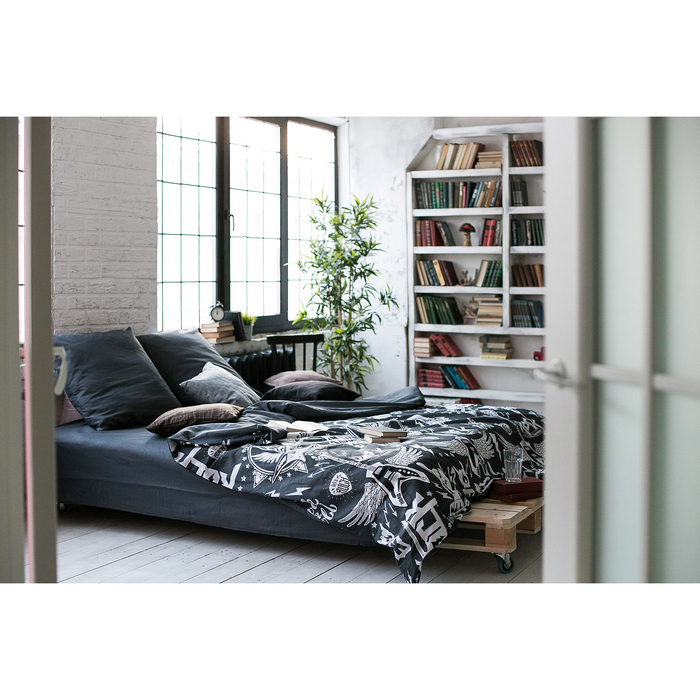 Постельное бельё Постельное бельё "Этель" 2 сп Rock&Roll 175*215 см, 200*220 см, 70*70 см -2 шт,100% хл, бязь 125 г/м2