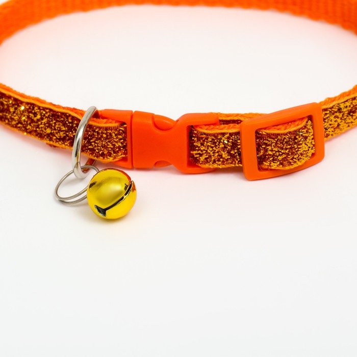 Ошейник Ошейник "Шик", 33 х 1 см, оранжевый