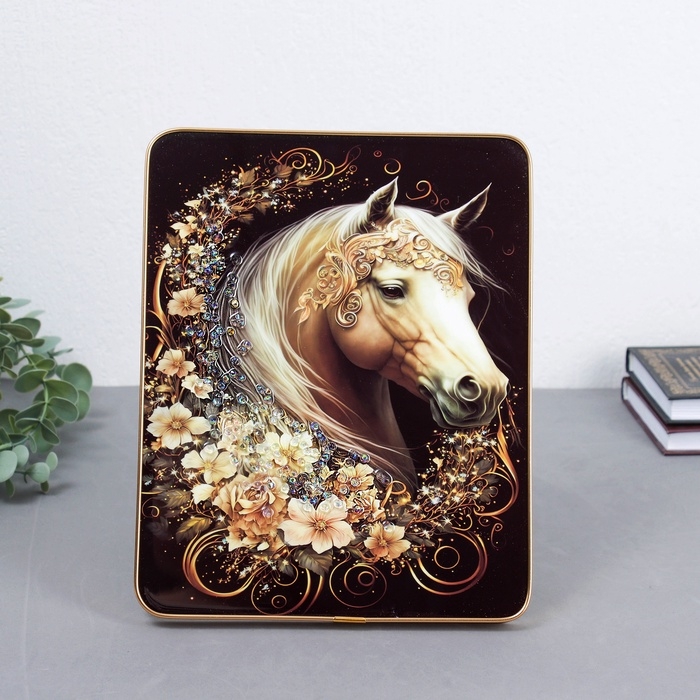 Картина акрил настольная  Картина акрил настольная "Царский конь" 25х20 см