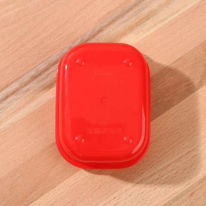 Ланч-бокс прямоугольный FoodVibes «Живи со вкусом», прямоугольный, 150 мл