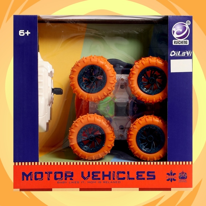 Машина-перевёртыш «Трюкач», радиоуправление, цвет оранжевый Машина-перевёртыш «Трюкач», радиоуправление, цвет оранжевый