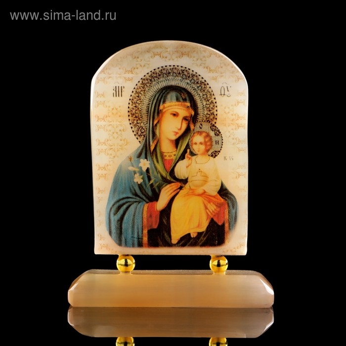 Икона «Неувядаемый цвет», на подставке, селенит Икона «Неувядаемый цвет», на подставке, селенит