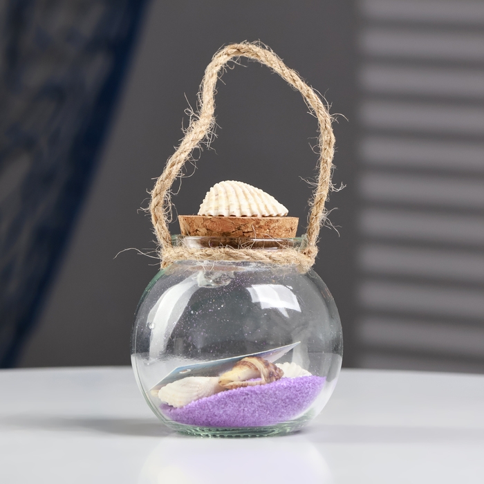 Сувенир в бутылке Сувенир в бутылке "Ракушки" 7*7*6см, микс