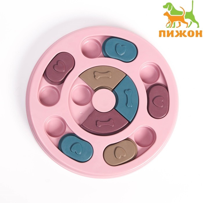 Игрушка интеллектуальная для лакомств, 14 х 3 см, розовая Игрушка интеллектуальная для лакомств, 14 х 3 см, розовая