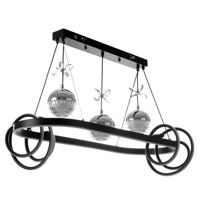 Светильник с ПДУ Светильник с ПДУ "Фиора" LED 120Вт 3000-6000К черный 62х33х15-115 см