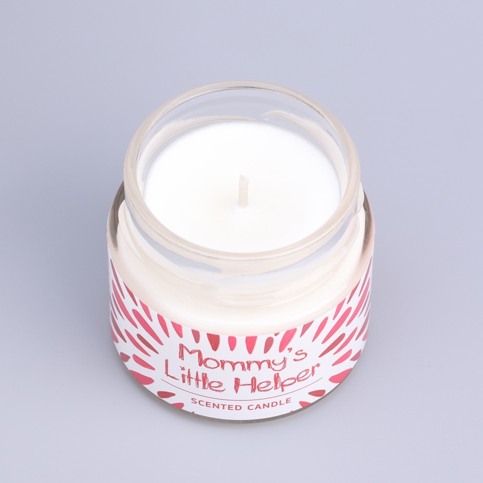 Свеча ароматическая в банке  Свеча ароматическая в банке "Малиновый десерт", совый воск, 80 г