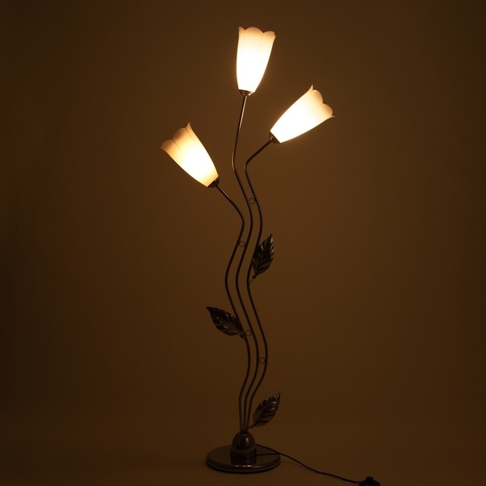 Торшер  Торшер "Изгиб" 3x15Вт E27 хром