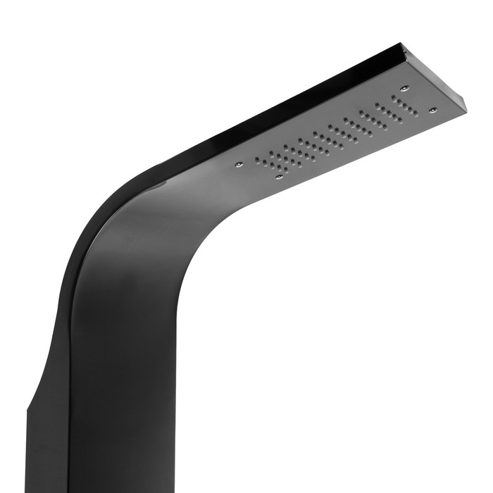 Душевая панель ZEIN B-14, 4-х функциональная, нержавеющая сталь, черный Душевая панель ZEIN B-14, 4-х функциональная, нержавеющая сталь, черный