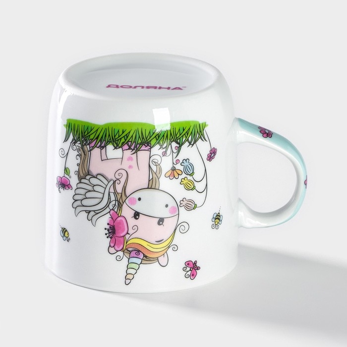 Кружка керамическая Доляна «Единорожка», 230 мл, цвет белый Кружка керамическая Доляна «Единорожка», 230 мл, цвет белый