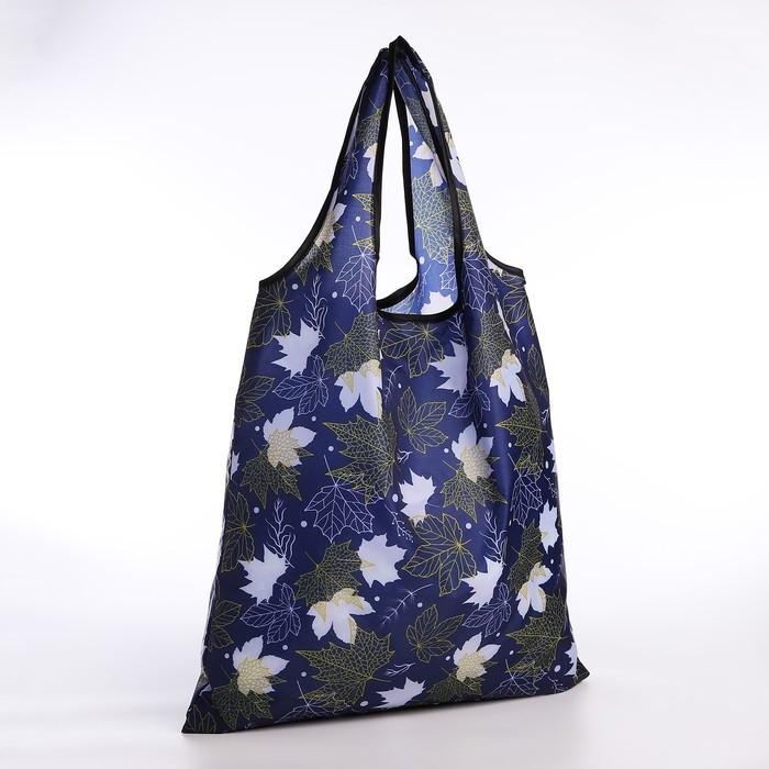 Сумка хозяйственная без застёжки, складная, цвет синий Сумка хозяйственная без застёжки, складная, цвет синий