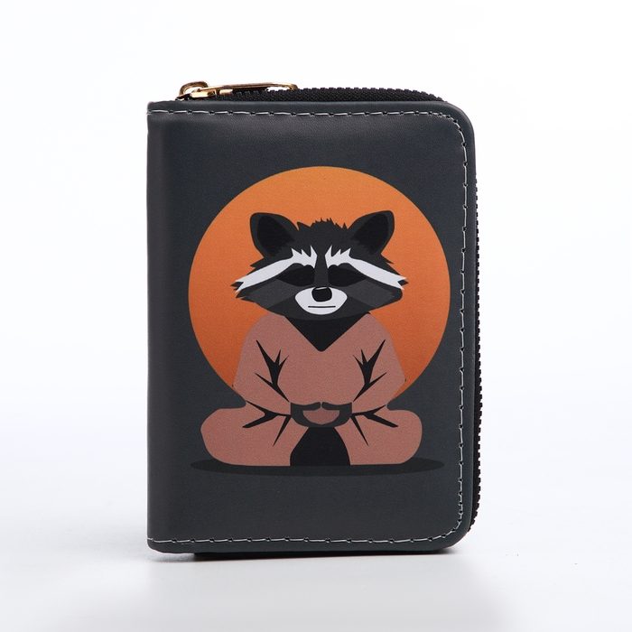 Кошелёк детский на молнии «Выбражулька», цвет тёмно-серый