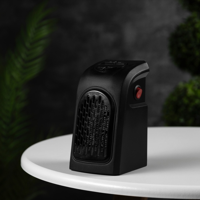 Портативный обогреватель Luazon LTO-02, 400Вт, 23 м², 2 режима, чёрный, от сети Портативный обогреватель Luazon LTO-02, 400Вт, 23 м², 2 режима, чёрный, от сети