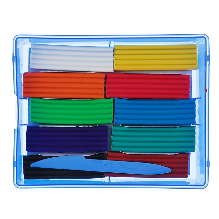 Пластилин 10 цветов 200 г Пластилин 10 цветов 200 г "Классика"