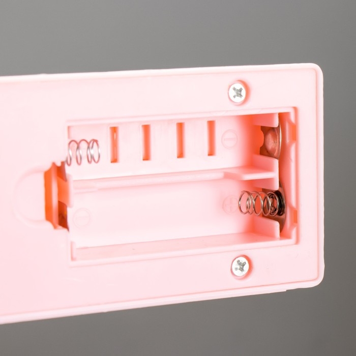 Ночник Ночник "Сердца" 5хLED 4000К 2хАА розовый 20х12х5,5см RISALUX