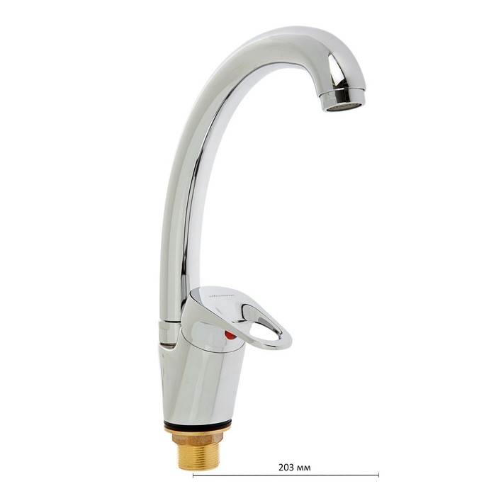 Смеситель для кухни Accoona А84050, однорычажный, хром Смеситель для кухни Accoona А84050, однорычажный, хром