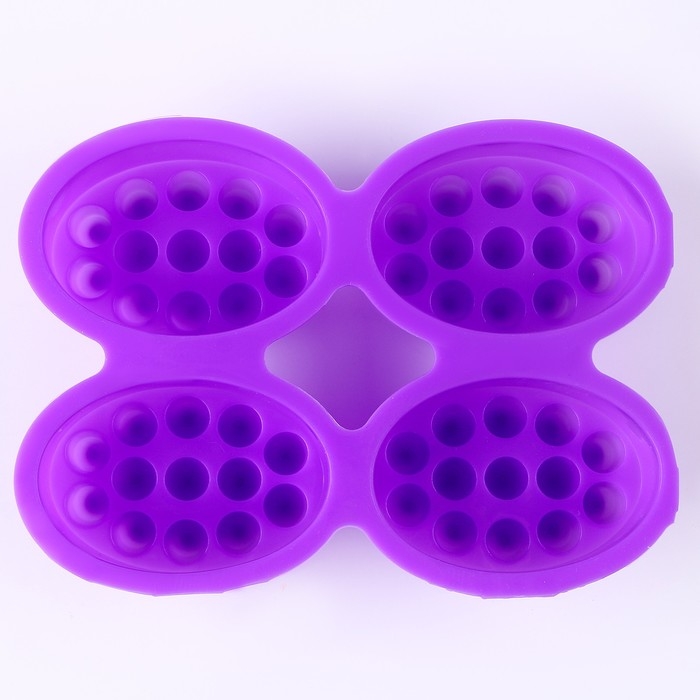 Форма для мыла силиконовая «Массажная» 4 шт., размер 1 шт. — 7,1 × 3,5 × 5 см Форма для мыла силиконовая «Массажная» 4 шт., размер 1 шт. — 7,1 × 3,5 × 5 см