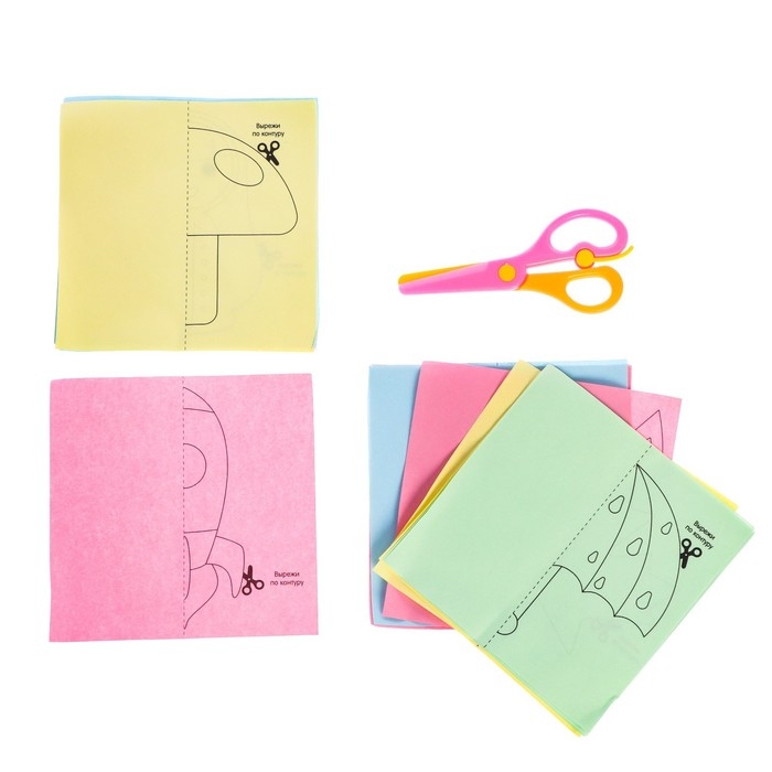 Развивающий набор «Умные ножницы, половинки», по методике Монтессори Развивающий набор «Умные ножницы, половинки», по методике Монтессори