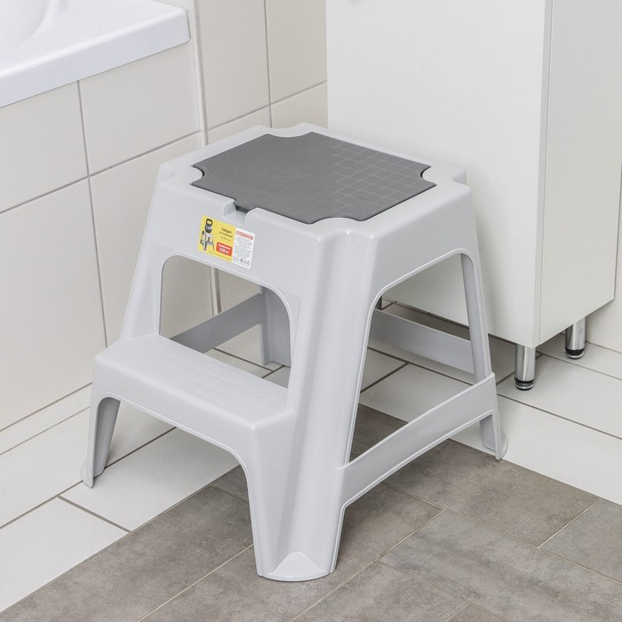 Табурет со ступенькой и ящиком «Вольф», цвет микс Табурет со ступенькой и ящиком «Вольф», цвет микс