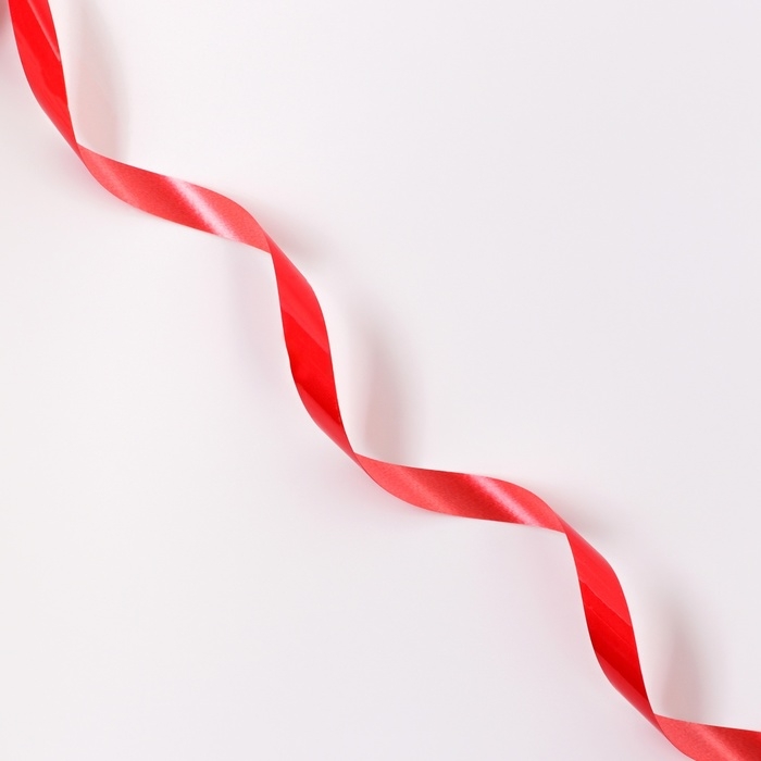 Лента для декора и подарков Лента для декора и подарков "Глянец", 1,2см х 45м, красная
