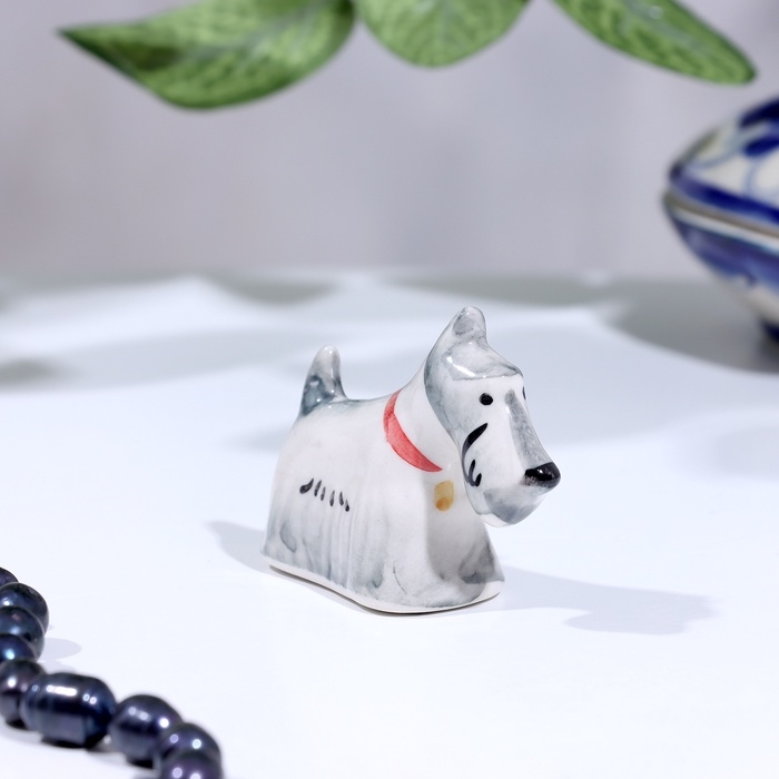 Сувенир "Скотч-терьер", гжель
