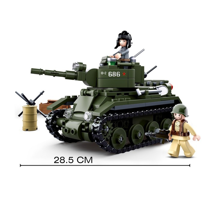 Конструктор Армия ВОВ «Боевой танк БТ-2», 347 деталей Конструктор Армия ВОВ «Боевой танк БТ-2», 347 деталей